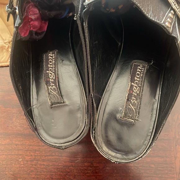 Brighton TEMPE Western mule leather studs mules size 11 - Picture 3 of 6